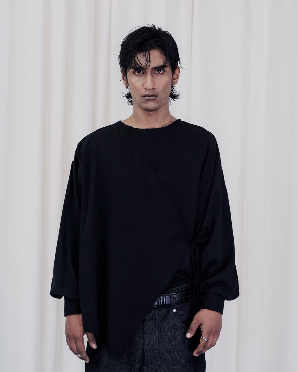 Form 009 Asymmetrical Wrap Shirt