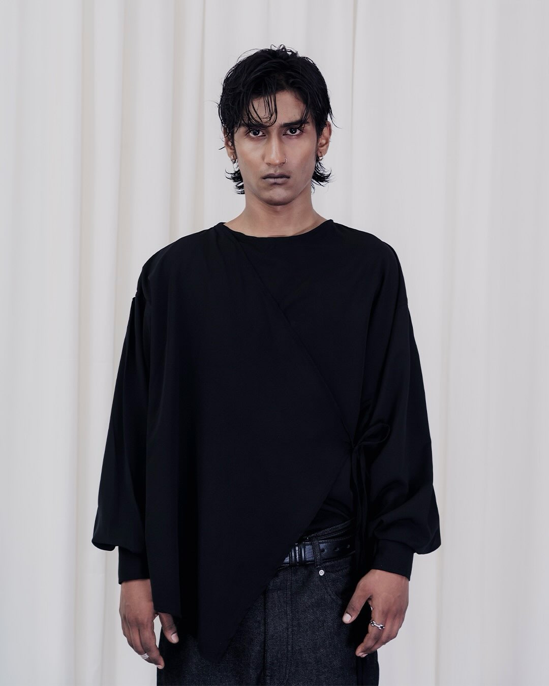 Form 009 Asymmetrical Wrap Shirt