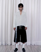 Mandarin Collar Silhouette Shirt